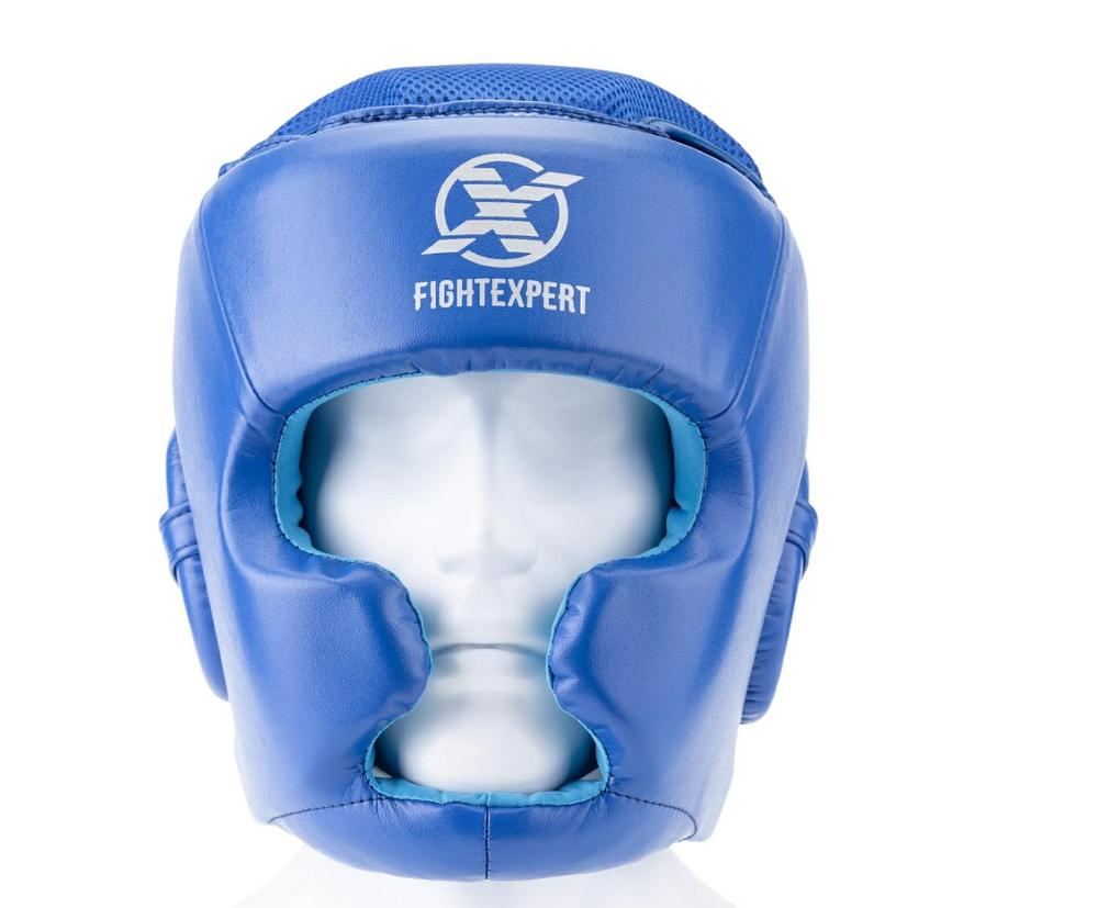 Шлем тренировочный FIGHTEXPERT “Full Power”  Синий