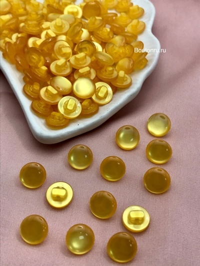 Пуговицы блузочные луна на ножке желтый