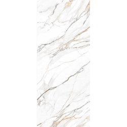 Стол АДАЖИО 115 КРУГЛЫЙ GILT WHITE, керамика / Латте каркас М-City