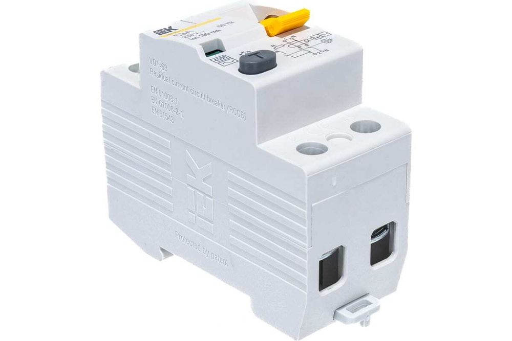 Выключатель дифференциальный (УЗО) ВД1-63 2Р 63А 100мА IEK