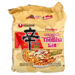 Nongshim, Премиум Shin Ramyun, тоомба, пряный и сливочный, 4 пакетика по 137 г (4,83 унции)