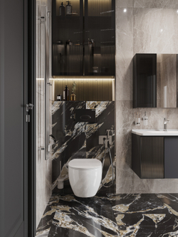 Кнопка смыва для унитаза EWRIKA 0054 пластик, цвет матовый черный