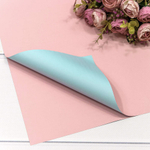 Пленка В листах 20 шт 60 х 60 см двухсторонняя (Голубой, Розовый)