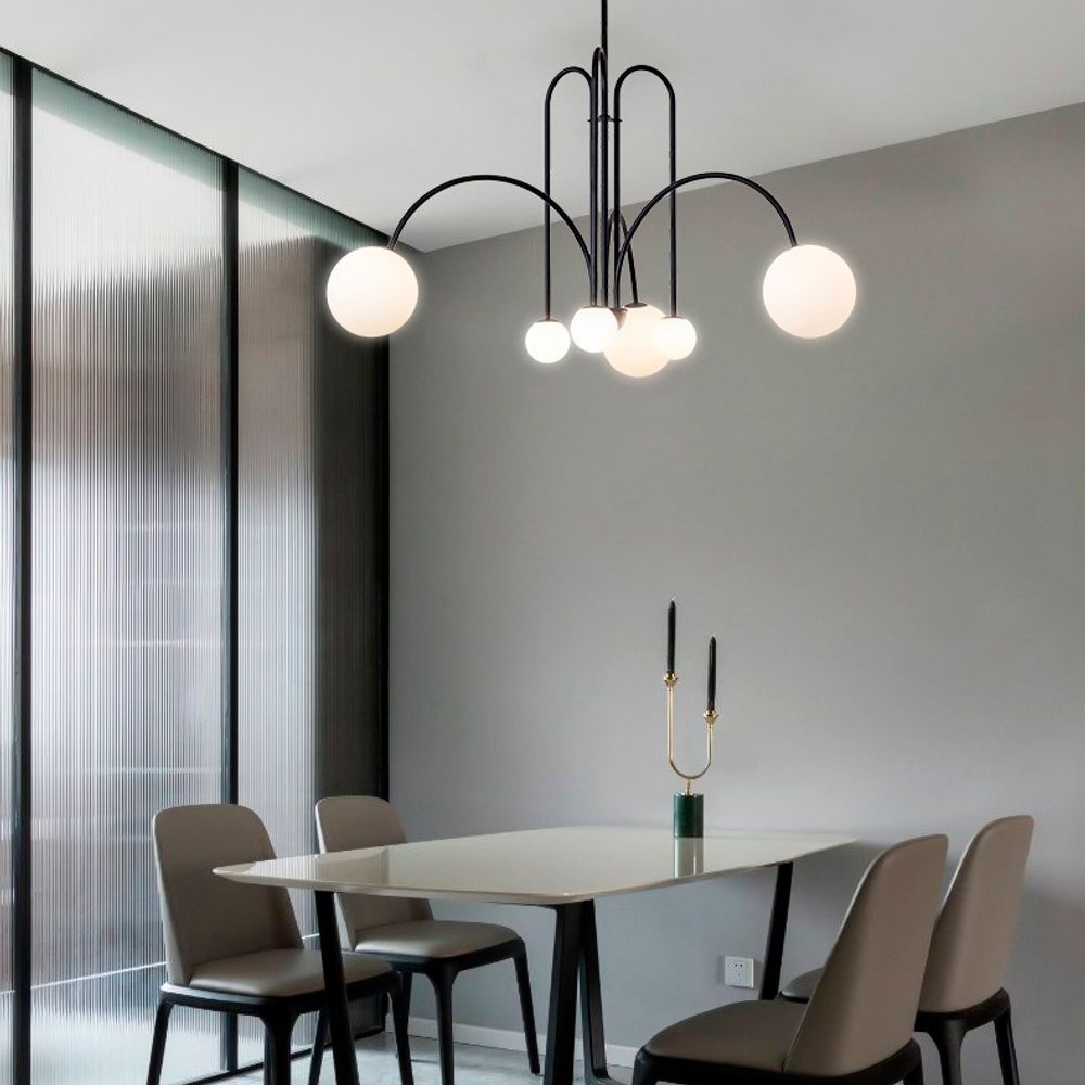 Люстра На Штанге Day L12 D130 Black By Imperiumloft