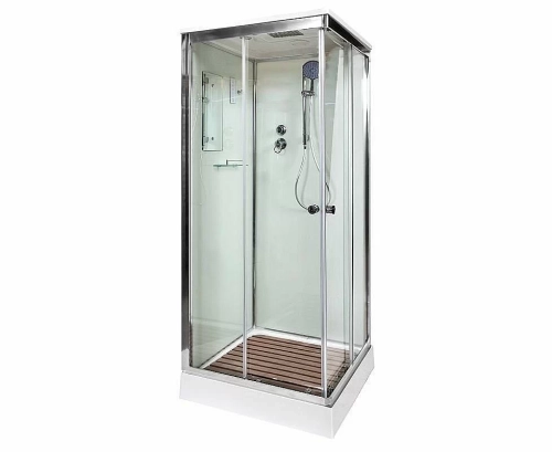 Душевая кабина DTO K408S 80x80 с электрикой прозрачная/хром