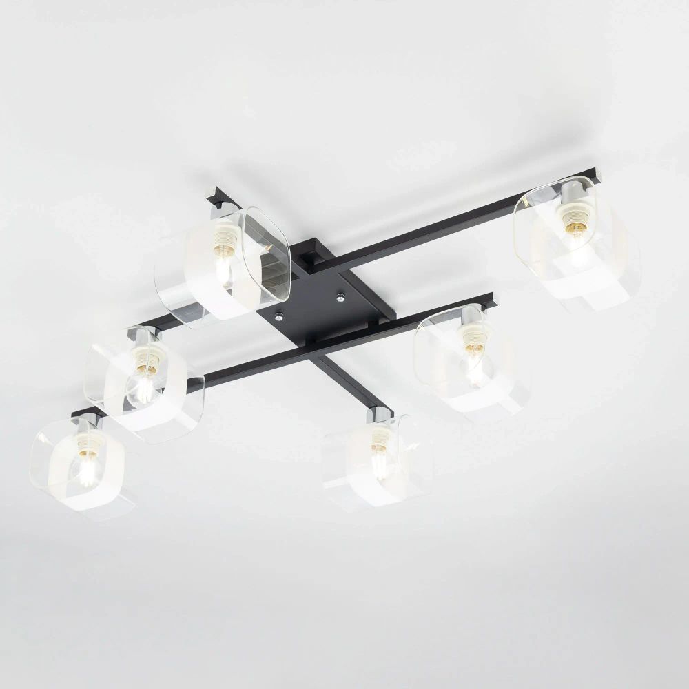 Citilux Вирта CL139165 Люстра потолочная Чёрная Матовая