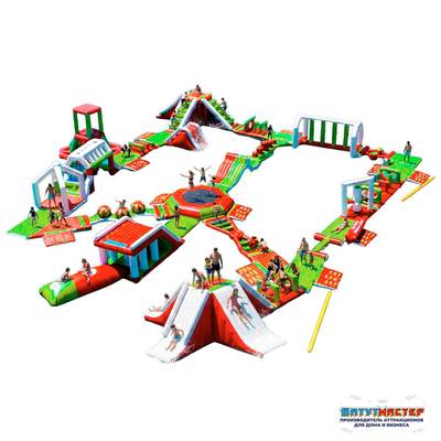 Большой надувной аквапарк «Фруктовый бум» с горками 31×27×5