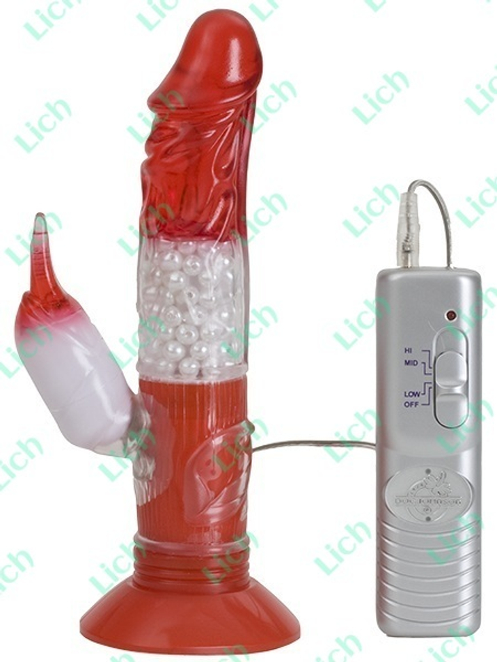 Вибратор-ротатор I-VIBE RABBIT с присоской
