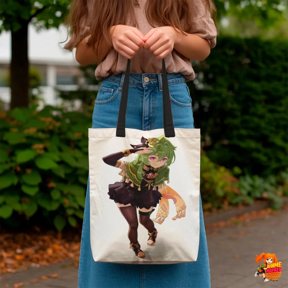 Сумка шоппер с принтом Genshin Impact