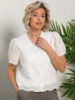 Блуза Бал цветов (белая) Б15747-7М LT Collection