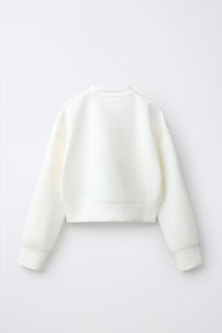 ZARA СПОРТИВНЫЙ БОМБЕР, БЕЛЫЙ