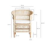 Кресло Elna натуральный цвет