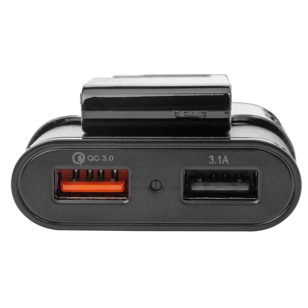 Автомобильное зарядное устройство FY-198 (12V-24V, USB 2, 3, 4:5V-Max 2.4A, QC3.0: 5V/3A,9V/2A,12V/1.5A) KING FY-198