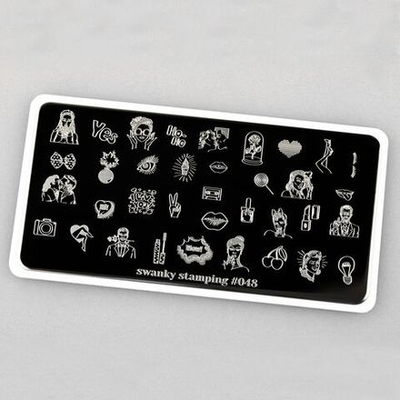 Swanky Stamping Пластина для стемпинга 048