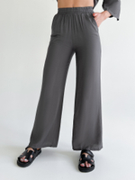 Костюм Arju 075 однотонный из рубашки и широких штанов на резинке