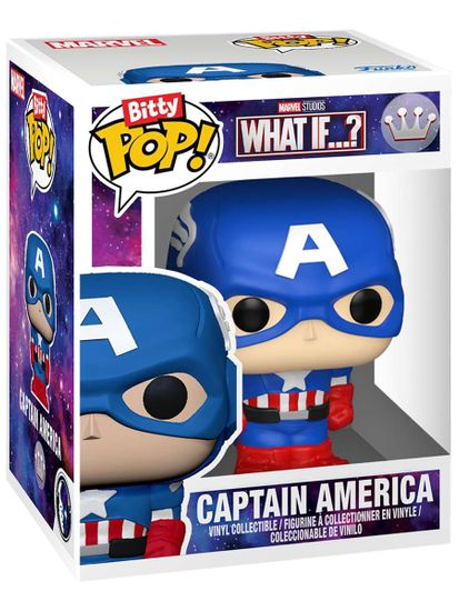 Набор Funko Bitty POP! Bitty Bot Marvel What If Captain America Mech with Captain America 91388 / Фигурка Фанко Битти Бот по мотивам вселенной "Марвел", Капитан Америка