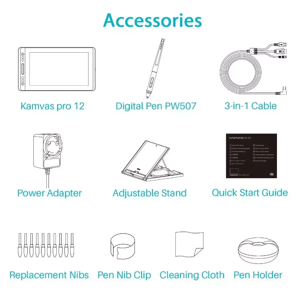 Интерактивный дисплей Huion Kamvas 12 Pro