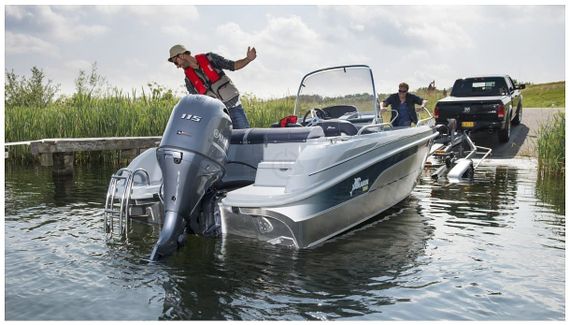 Комплект Алюминиевая лодка (катер) Mikatsu (Микатсу) 590 (Z99) Premium + мотор Yamaha F115BETL