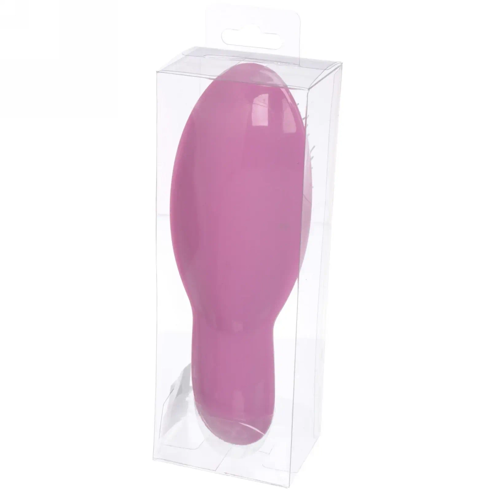 Расческа массажная компактная «Beauty Bar», розовый, в коробке, 20*7см