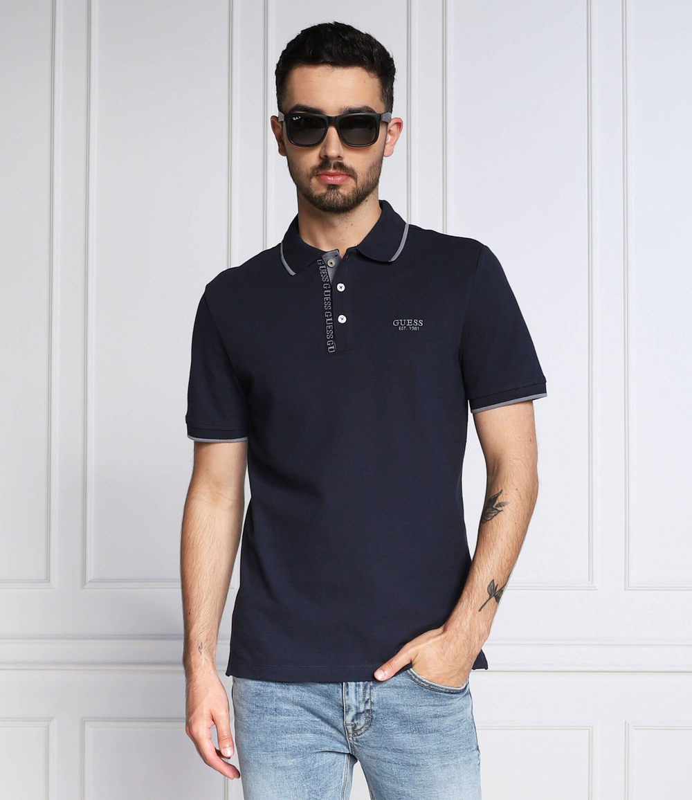 поло GUESS - темно-синий(M2YP60 K7O61)
