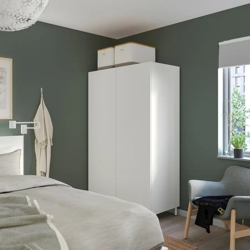 Платяной шкаф - IKEA PLATSA/FONNES  / ПЛАТСА/ФОННЕС ИКЕА, 120x57x191 см, белый