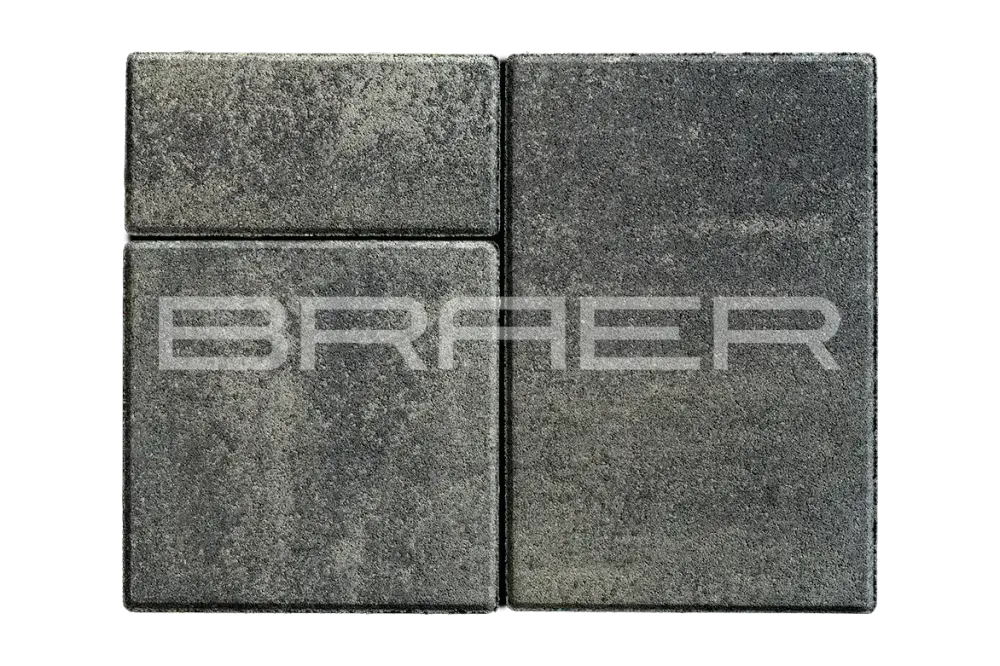 Тротуарная плитка Braer Старый город Ландхаус, Color Mix Вечер, 60 мм