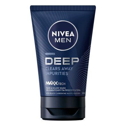 Гель для лица Nivea men Ultra Глубокое очищение лица и бороды 100 мл