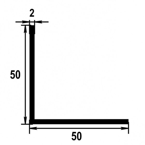 Профиль уголок Лука 50*50*2 Уп 17.2000.502л золото