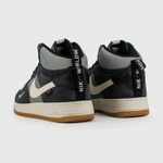 Кроссовки Nike Air Force 1 Mid Blue / L.Grey with Fur Wmns