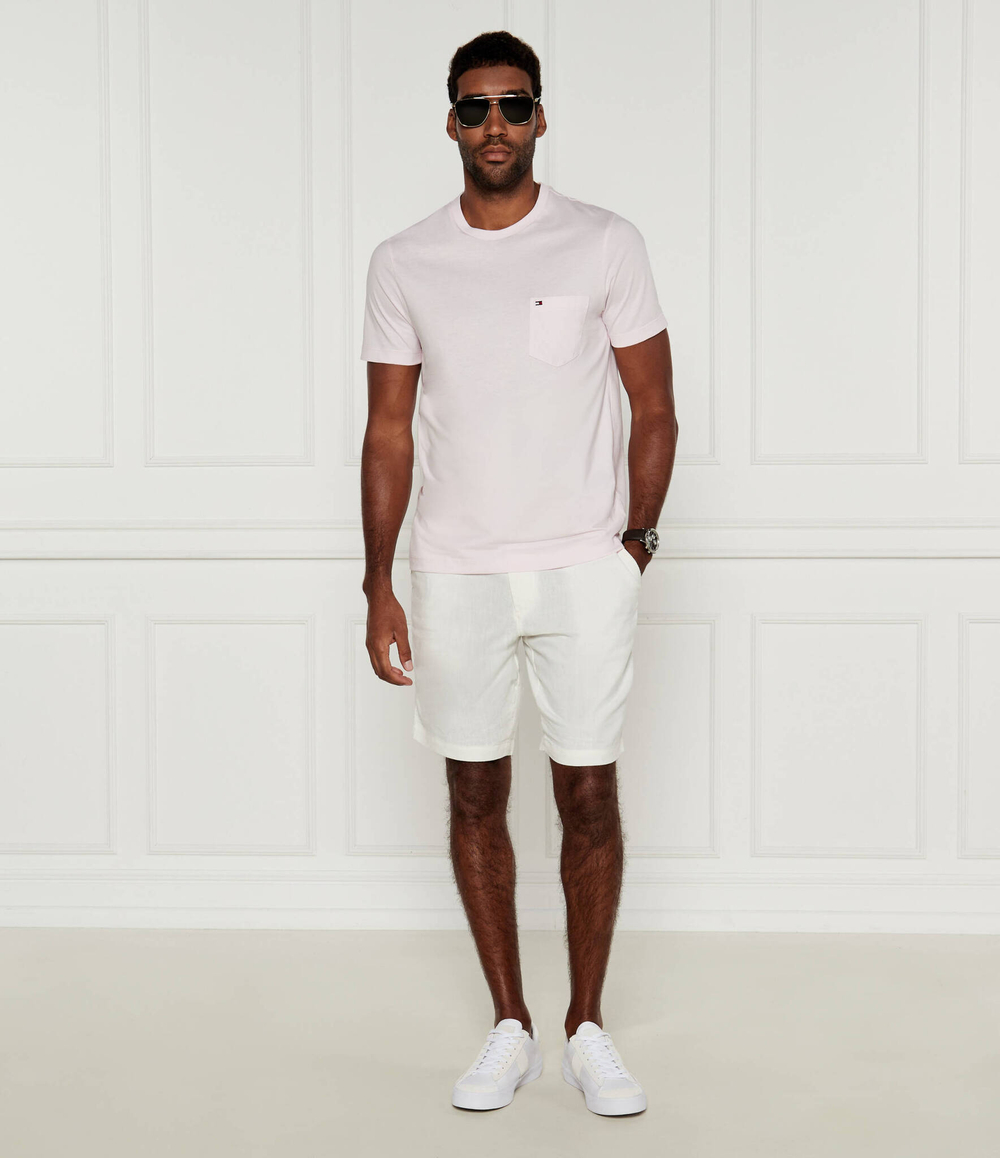 Льняное шорты Harlem Tommy Hilfiger - бежевый(MW0MW34498)