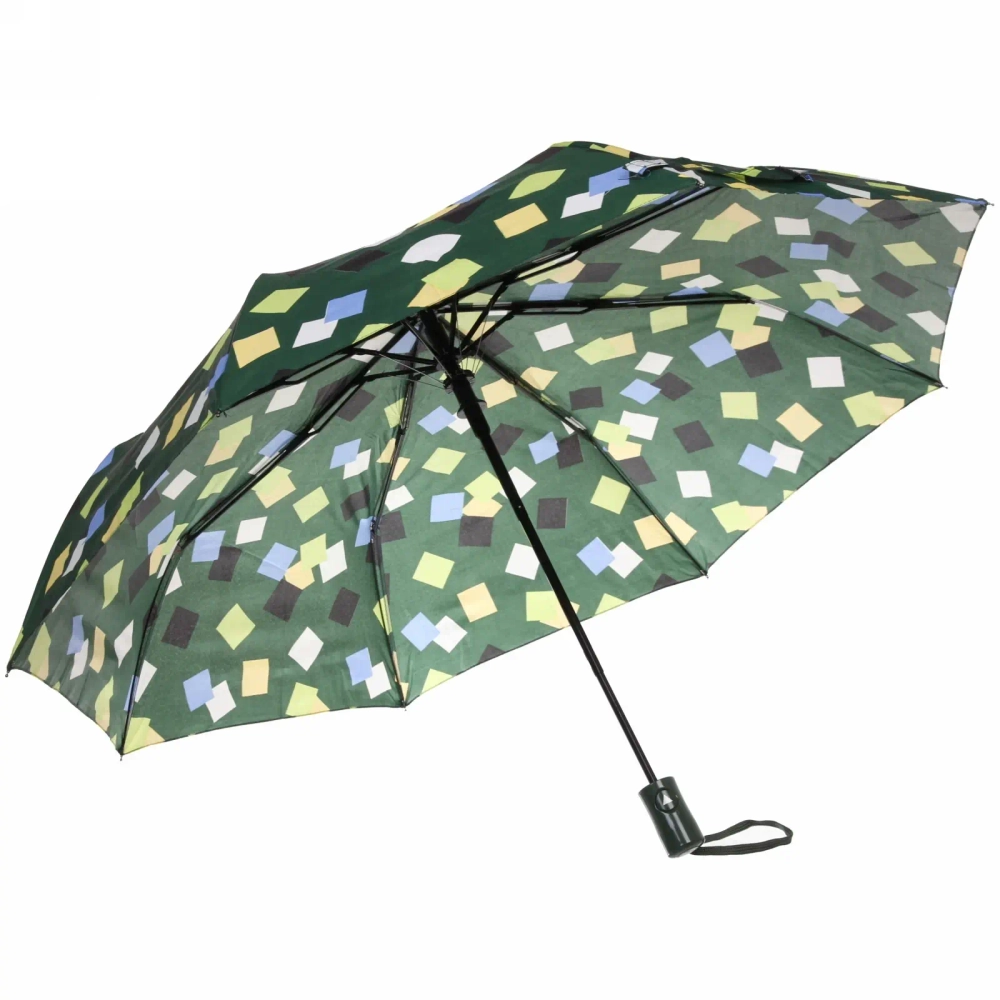 Зонт женский полуавтомат «Ultramarine - Геометрия», микс 6 цветов, 8 спиц, d-100см, длина в слож. виде 68см