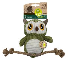 Mpets игрушка для собак СОВА С КАНАТОМ мягкая 30 см