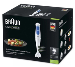 Блендер погружной Braun MQ 3020 WH Pasta