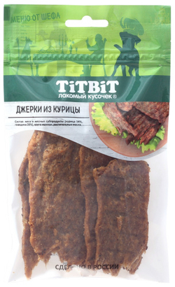 TITBIT для собак джерки мясные из курицы - 70 гр