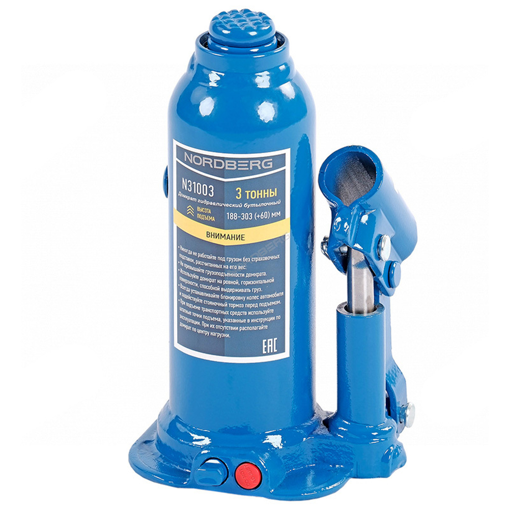 NORDBERG (N31003) Домкрат бутылочный 3 т