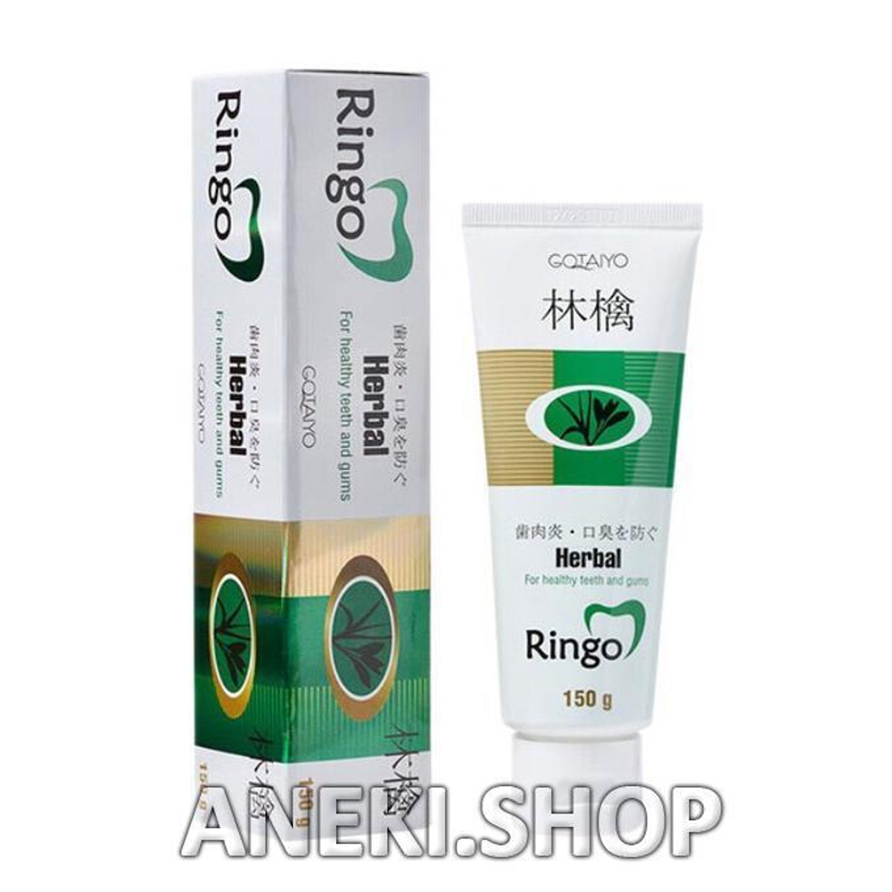 Зубная паста отбеливающая с экстрактами 14 трав 150 г Ringo Gotaiyo Herbal