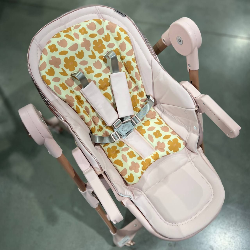Стульчик для кормления luxmom Q7,экокожа /цвета