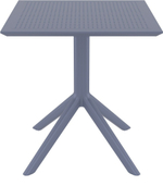 Стол пластиковый Siesta Contract Sky Table 70, темно-серый