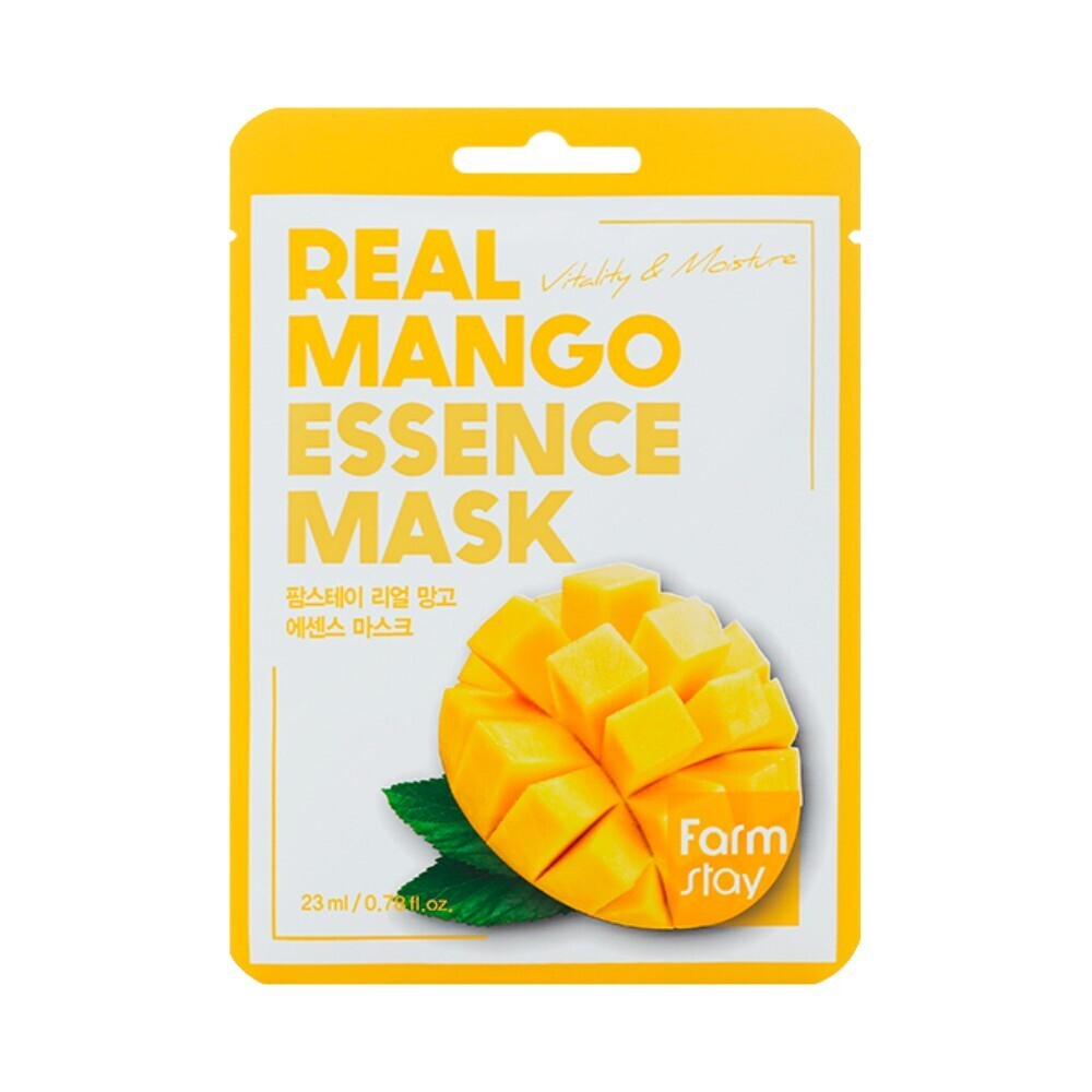 Тканевая маска для лица с экстрактом манго FarmStay Real Mango Essence Mask