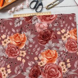 Ткань мембрана однотонные розы