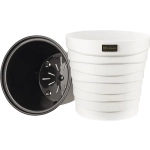 Кашпо для цветов пластиковое 7,5л d-27,1см «Бархан» Белый