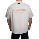 Fear of God Essentials V-Neck T-Shirt "Light Heather Oatmeal"