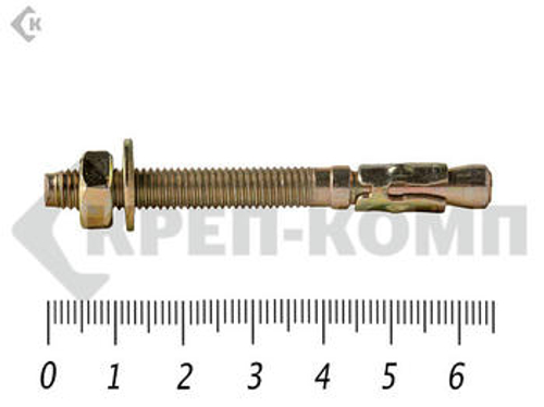 Анкер клиновой, желтый цинк 6х 65 (10шт)
