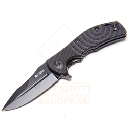 Нож складной Kizlyar Supreme Bloke-Z D2 G10, Black/Stonewash