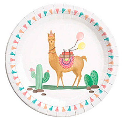 Тарелка-Лама-23см-8шт