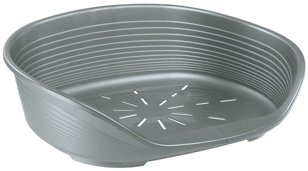 Лежак для собаки пластмассовый SIESTA DELUXE 10 серебристый (93,5 х 68 х h28,5см)