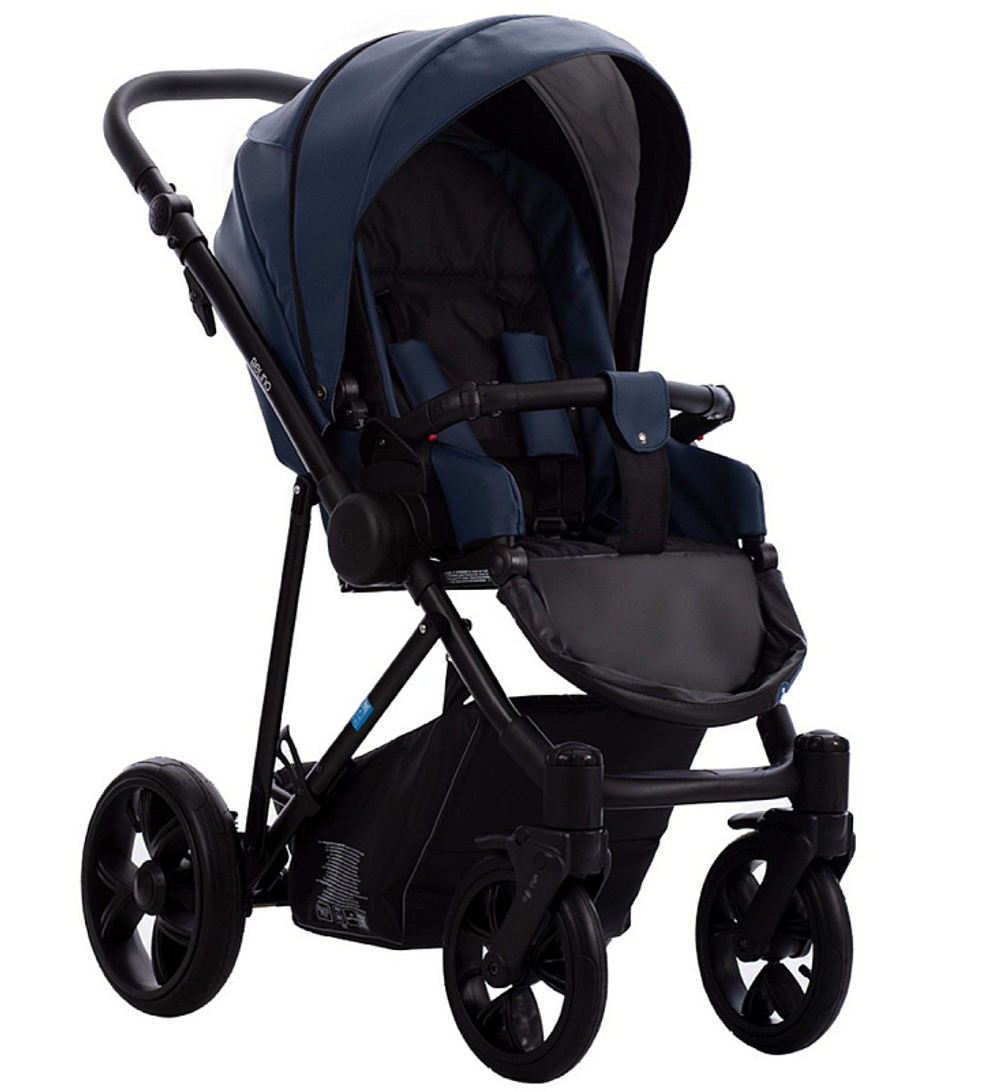 Детская коляска AroTeam Belino Prima 2 в 1 02 темно-синий