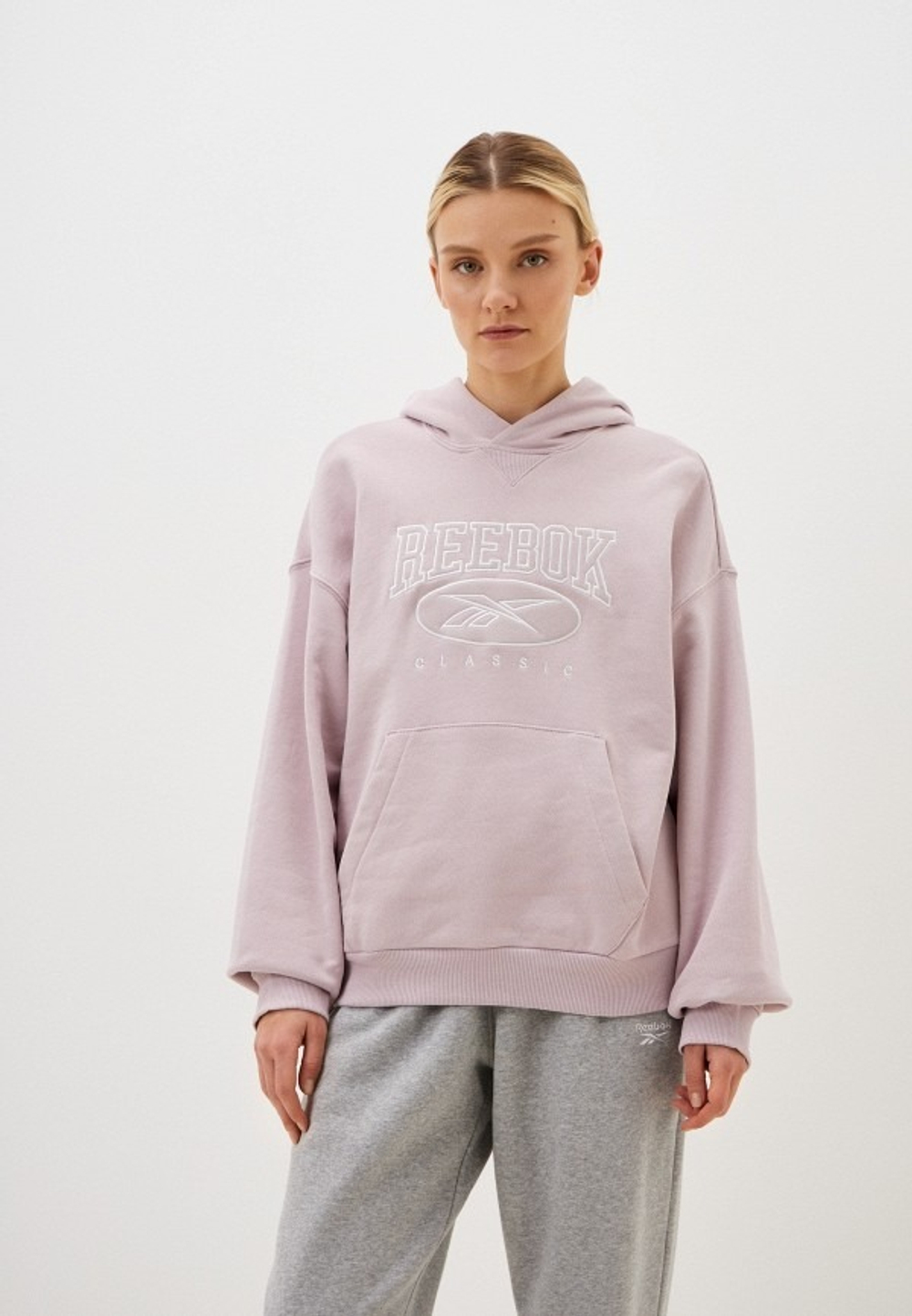 Толстовка женская REEBOK CL AE BIG LOGO FT HOODIE