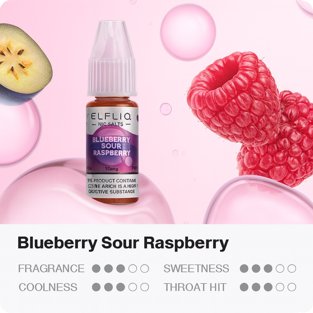 ElfLiq - Blueberry Sour Raspberry (5% nic, 30ml)