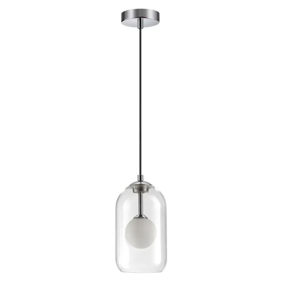 4953/1 PENDANT ODL22 339 хром/ белый/прозрачный/стекло Подвес G9 1*40W LOSTAR